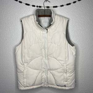 Free Country White Fleece Lined Down Puffer Vest